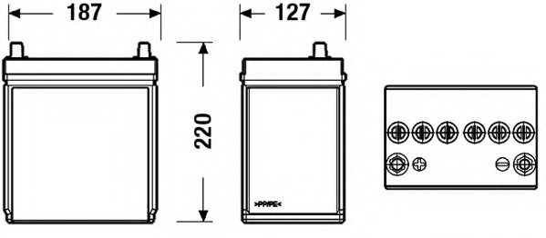 CENTRA CB357 Starter Battery